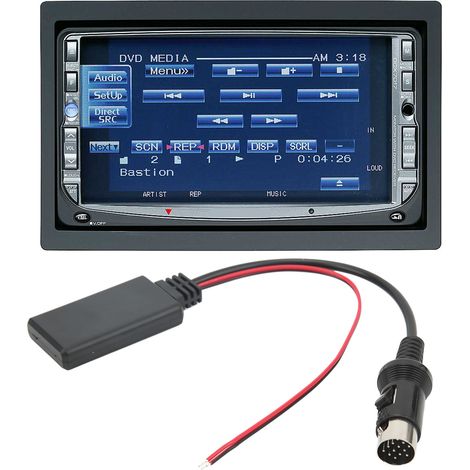 Adaptateur audio Bluetooth sans fil pour voiture, compatible avec les autoradios Kenwood à port 13 broches. (1/5)