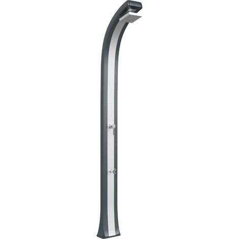 Doccia da Giardino Miscelatore e Lavapiedi Arkema Spring Plus Fascia Inox Antracite