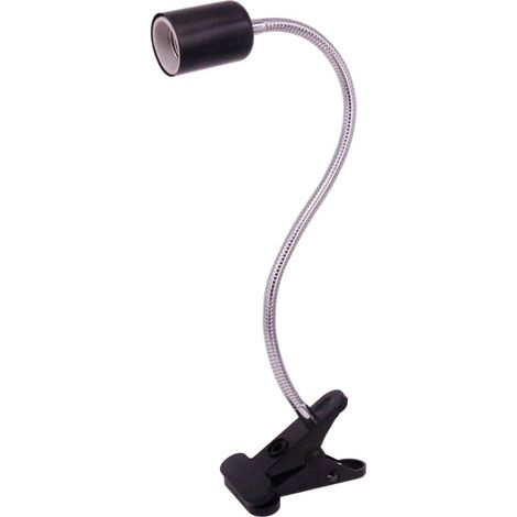 Douille E27 avec Pince, en Céramique Résistante aux Hautes Températures, Col de Cygne de 40 cm, Adaptée Lampes de Lecture LED, Lampes Chauffantes, Radiateurs pour Animaux, etc. (1/5)