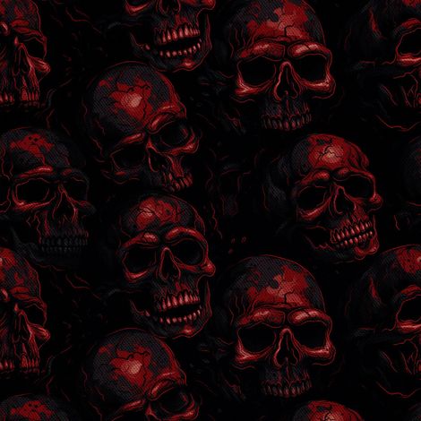Tela decorativa para exteriores Oxford - Motivo de calavera I DX4190 (1/5)
