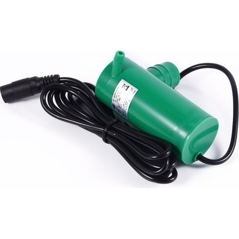 12-V-Gleichstrom-Tauchpumpe für Teiche, Bewässerung und Wasserförderung, Fördermenge 500 l/h, max. Förderhöhe 9 m