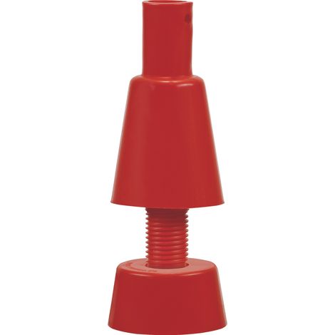 Cappello di fissaggio a cono guida, ad esempio per il fissaggio di luci, PVC rosso traffico