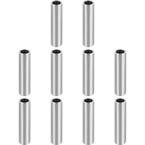 Entretoise en Acier Inoxydable, 12Pcs Entretoise Métallique 7mm ID x 10mm OD x 45mm L Bague à Vis pour 1/4" ou M7 Boulon (1/5)