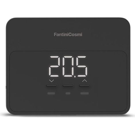 Fantini Cosmi C900RN Nero Cronotermostato WiFi Smart a Batteria da Parete Nero