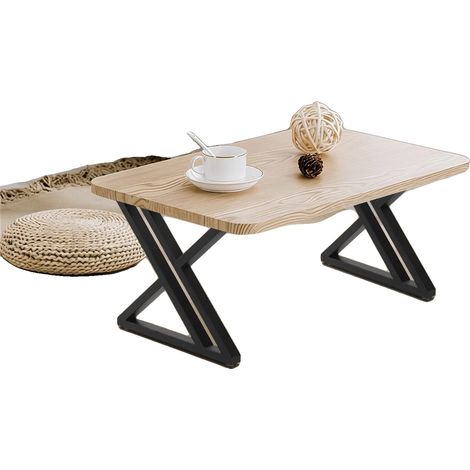 Gambe per mobili, struttura in acciaio resistente, design industriale moderno, nere (1/5)