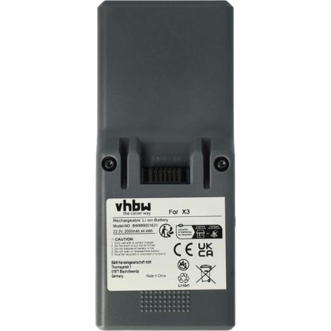 vhbw 1x batteria sostituisce Kärcher 2.863-085.0, 9.754-766.0 per aspirapolvere (2000mAh, 22,2V, Li-Ion)