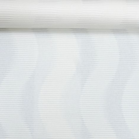 White Paintable Textured Wallpaper Plain Wave Stripe Effect Thick Paste The Wall (1/5)