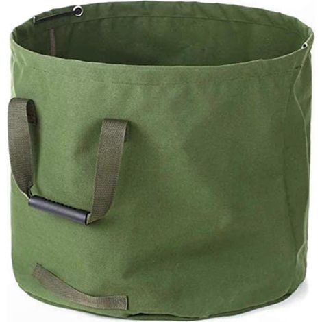 Sac à déchets de jardin pliable en toile - Sac à feuilles réutilisable et résistant à l'eau pour le nettoyage du jardin (1/5)