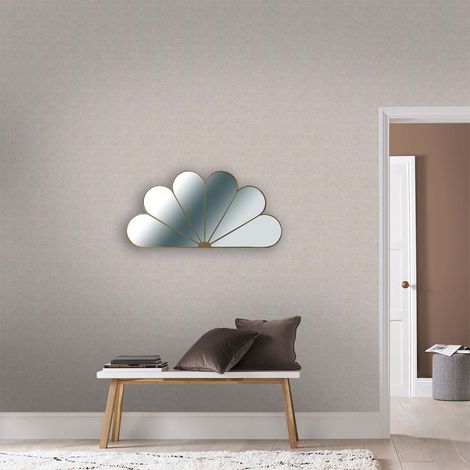 Miroir classique éventail Cindy 40 x 80cm Doré (1/5)