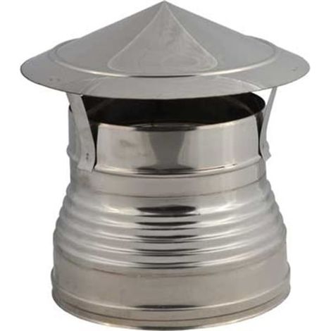 FUMAIOLO DOPPIA PARETE A CAPPELLO 'CINESE' Ø 80/130 mm