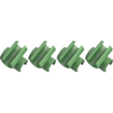 Packung mit 50 Kunststoff-Rankgitterverbindern für Gartenpflanzen, für feste Gartenrahmenstangen (16 mm)