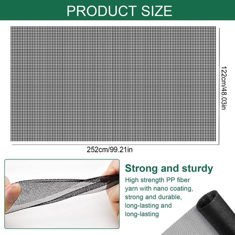 Filet de protection pour fenêtre, moustiquaire robuste et durable, idéal pour maison et jardin (1/5)