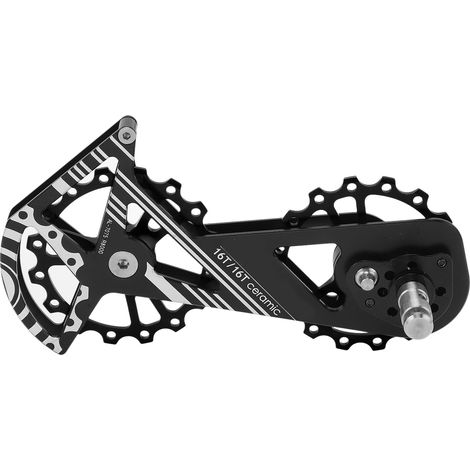 MEROCA R8000 Galet de Dérailleur Arrière Over-Size pour Vélo avec Double Pignon 16T Noir (1/5)