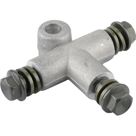 10-mm-Hydraulik-T-Stück für Motorrad-/ATV-Bremsen, 3-Wege-Bremsölschlauch-Flexadapter (1/5)