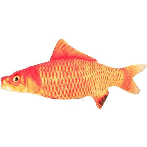 Poisson en peluche à l'herbe à chat, 18 cm, jouet en peluche réaliste et amusant pour chats et chatons.-Carp (1/5)