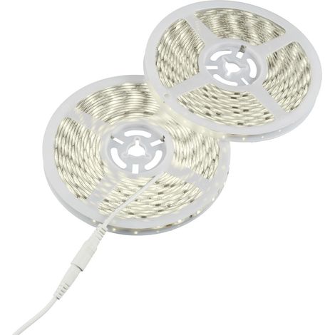 Sygonix SY-6613008 LED-Streifen-Komplettset mit Stecker/Buchse 12 V/DC 10 m Tageslichtweiß 1 St. (1/5)