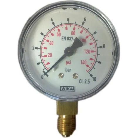 Manometro a secco D.63 Radiale da 0 a 10 bar