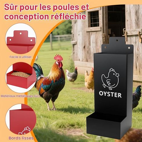 Metal Feeder for Chickens, Ducks and Poultry (1/4)