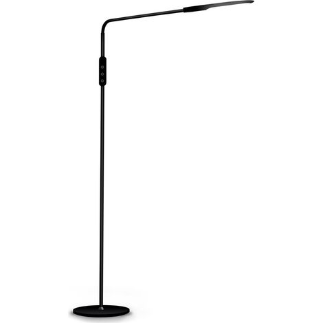 Lampada da terra LED nera flessibile 9w Korpass