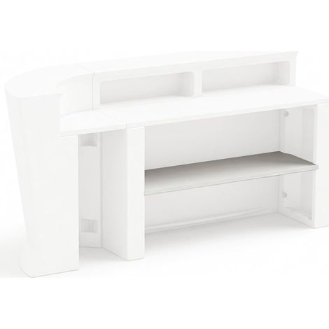Piano penisola bar in HPL 140 cm per bancone Marvy - Bianco