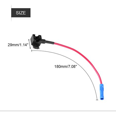 Mikro-Mini-Sicherungshalter-Adapterstecker für Kfz-Stromkreise, 5 Stück, einfach und sicher zu verwenden (1/5)