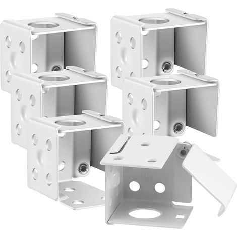 Supports de stores 2,5 cm (1 pouce) Boîtier de montage blanc Support de rail supérieur en fer Boîtier de montage discret en métal pour stores vénitiens (1/5)