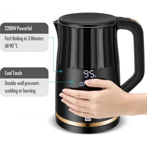 ForMe FKG-3017 Bollitore elettrico 1,7L nero (1/2)