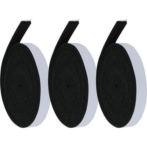 Lot de 3 joints anti-feu pour fumeurs - 1/2" x 1/8" 8.2 pieds - Haute température - Joint auto-bâton en feutre pour fumeurs - Pour barbecue (1/5)