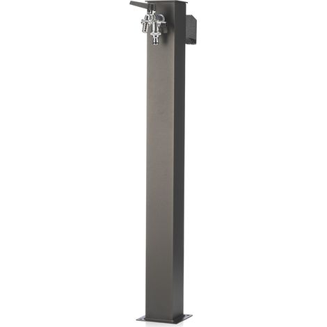 Fontana da Giardino con Doppio Rubinetto Belfer 42/QRR Grigio Antracite (1/5)