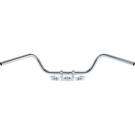 Manubrio Mystic High Chrome da 25 mm in acciaio con incavi per cavi TRW ZF