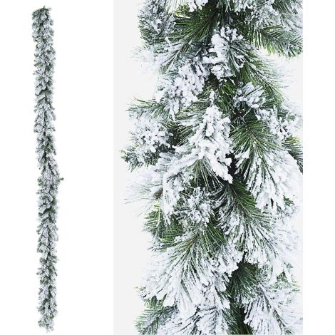Boa Decorativo Cermis Innevato Altezza 270cm (4 Pezzi) (1/3)