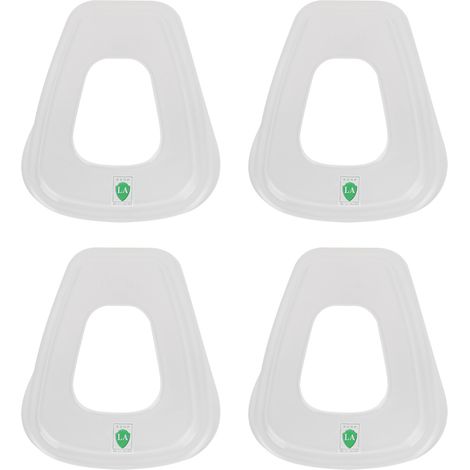 Ortviai Filtre à cartouche pour peinture et poussière – 4 pièces, modèle 5N11, boîtier en ABS blanc pour masques 3M série 6000