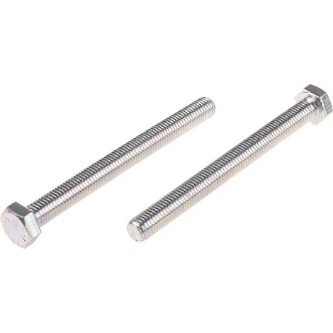 Vis à tête hexagonale, Acier Zingué, M12 x 130mm ( Prix pour Sachet de 25 )
