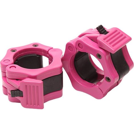 1 paire de clips de verrouillage pour collier d'haltère, colliers d'haltères olympiques de 5 cm, kit de clips de verrouillage d'haltères pour fitness, musculation (1/5)
