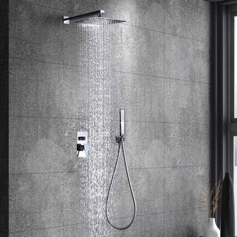 IMEX - columna ducha empotrada con grifo cromado