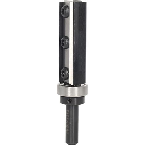 Fraise à Copier à Tige de 8 mm, Fraise avec Lames Amovibles, Fraise à affleurer, Dotée de Roulements à Billes, 19 mm de diamètre de coupe, 50 mm de hauteur de coupe (1/5)