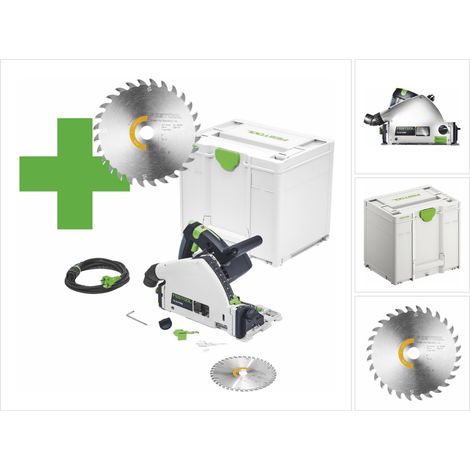 Sierra de inmersión Festool TS 55 F-Plus Master Edition 1200 W 160 mm ( 577843 ) + hoja + Systainer (1/5)