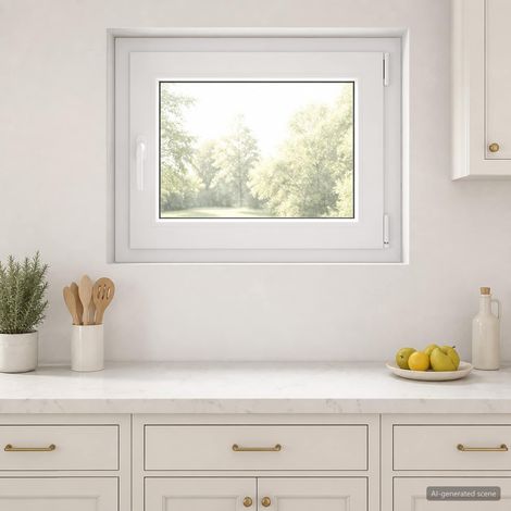 Couleur intérieure de la fenêtre de sous-sol blanche RISOR (1/5)