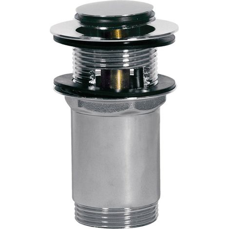 TRES 13454110 Válvula Clic Clac Lavabo con Rebosadero Tapón Ø 37 mm Cromo - ref: 13454110 (1/2)