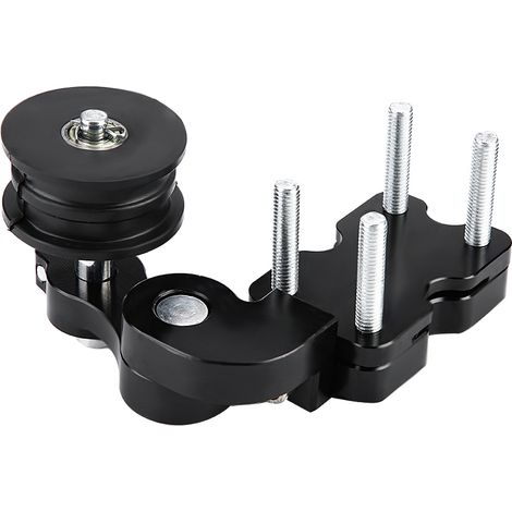 Outil de réglage automatique par rouleau pour boulon de tendeur de chaîne en alliage d'aluminium pour moto (noir) (1/5)