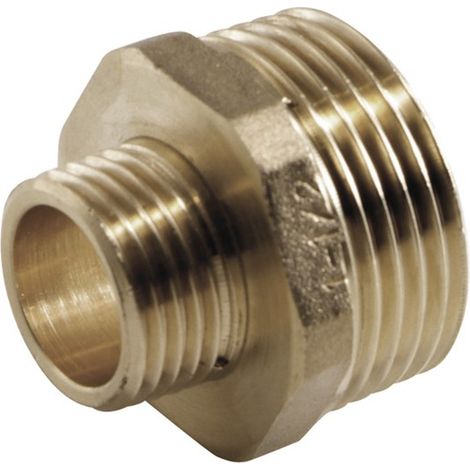 RIDUZIONE MASCHIO OTTONE FILETTATO M-M - 3/4-1/2''