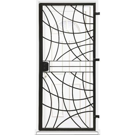 Grille porte Arcade -1 vantail pour encadrure H=230 cm x L=80 cm (côte tableau) (1/2)