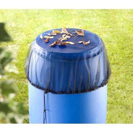 Red para depósito de agua, Red protectora con cordón, para todos los modelos de depósito de hasta 80 cm de diámetro, 100% Poliéster, ø95 cm, Negro - Negro