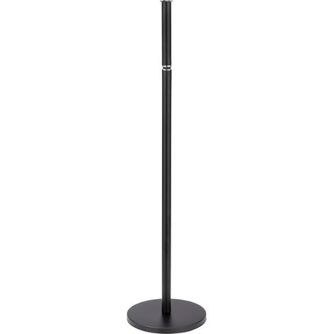 WENKO 2in1 Stand Toilettenpapierhalter, Schwarz, platzsparend, für bis zu 4 Ersatzrollen, Schwarz, Stahl schwarz matt (1/5)