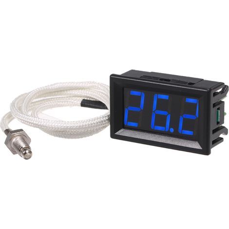 XH-B310 Industrielles Digitalthermometer, 12 V, Typ K M6 Thermoelement-Tester, Temperaturbereich -30 bis 800 °C, hohe Genauigkeit, mit LED-Anzeige. (1/5)