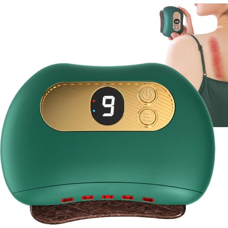 Appareil de massage pour la nuque - Grattoir électrique - Grattoir vibrant pour la peau, pour le dos, les pieds, les jambes, le visage, les épaules et les muscles profonds, pour femmes, hommes et mère (1/5)