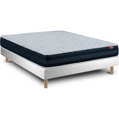 Conjunto Viscoflex Ortopédico e Sommier Branco - Colchão e Cama