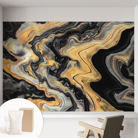 Carta Da Parati - Non Tessuto - Con Colla Inclusa - Per Interni - Ecologica - Con Ingresso - Soggiorno Caleidoscopio di linee 152x104 cm (1/5)