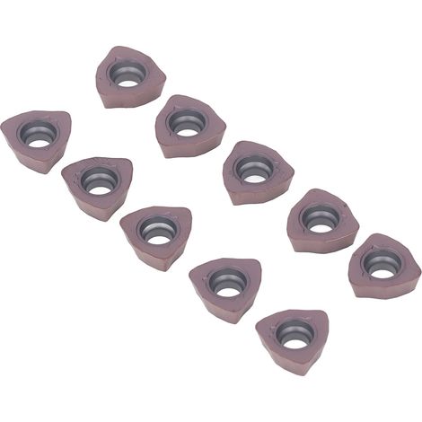 10 plaquettes de tournage pour finition, inserts carbure revêtus pour CNC, lames de rechange pour outils de coupe, lot de 10 (1/5)