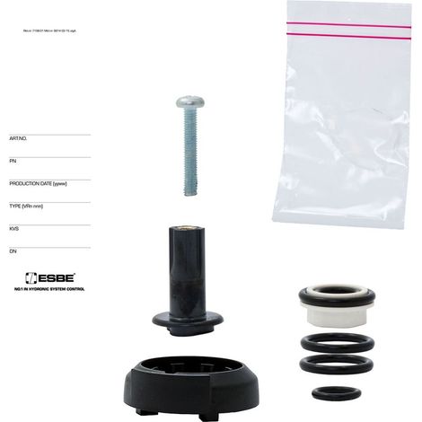 ESBE Kit di riparazione VRG802 DN15/20, per serie VRG/VRB/VRH, incl. guarnizioni, 17006900